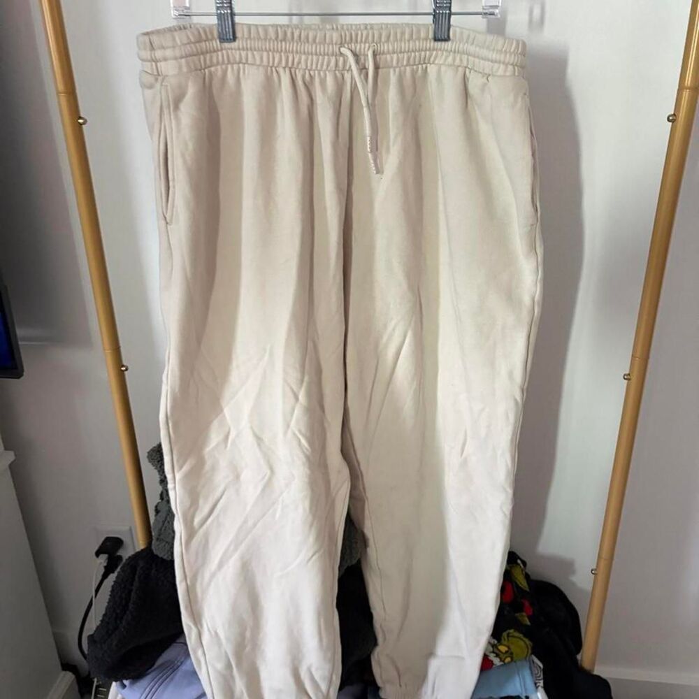 Old-navy Women's Cream and Tan Joggers-tracksuits